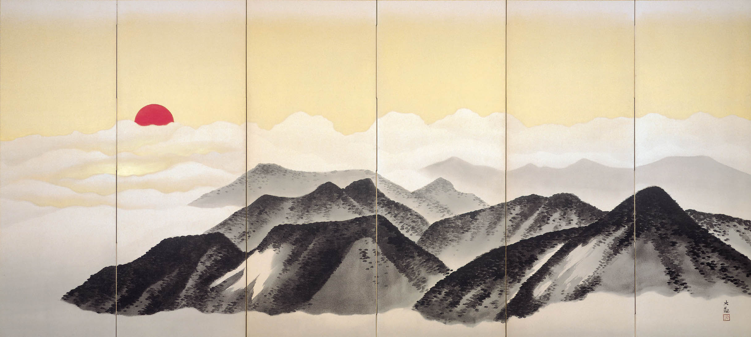 (c) The Dry Landscape Garden, Yokoyama Taikan "Mt. Fuji" (1932)